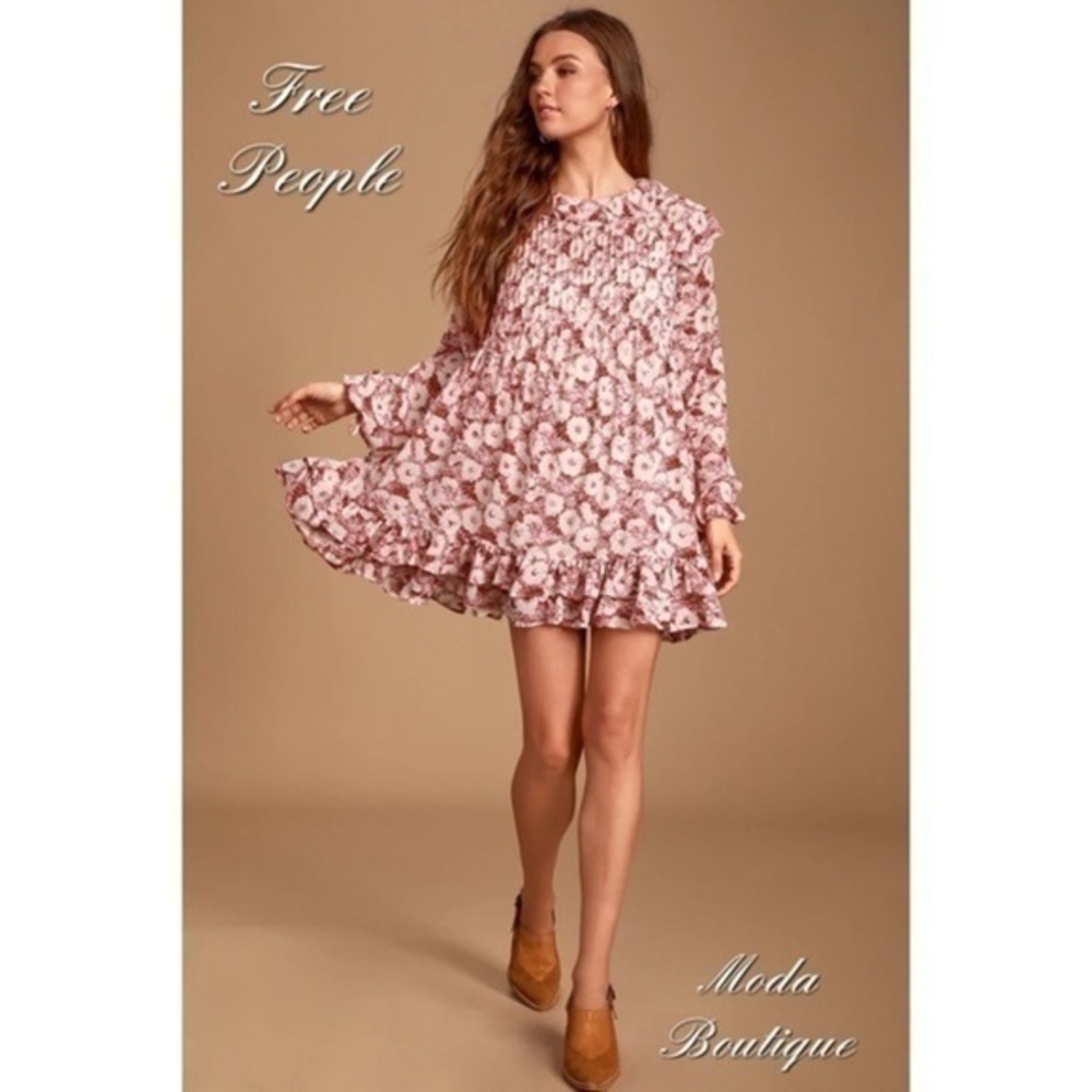 Free People these dreams pleated mini dress